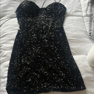 Summer Disco Sequin Mini Dress